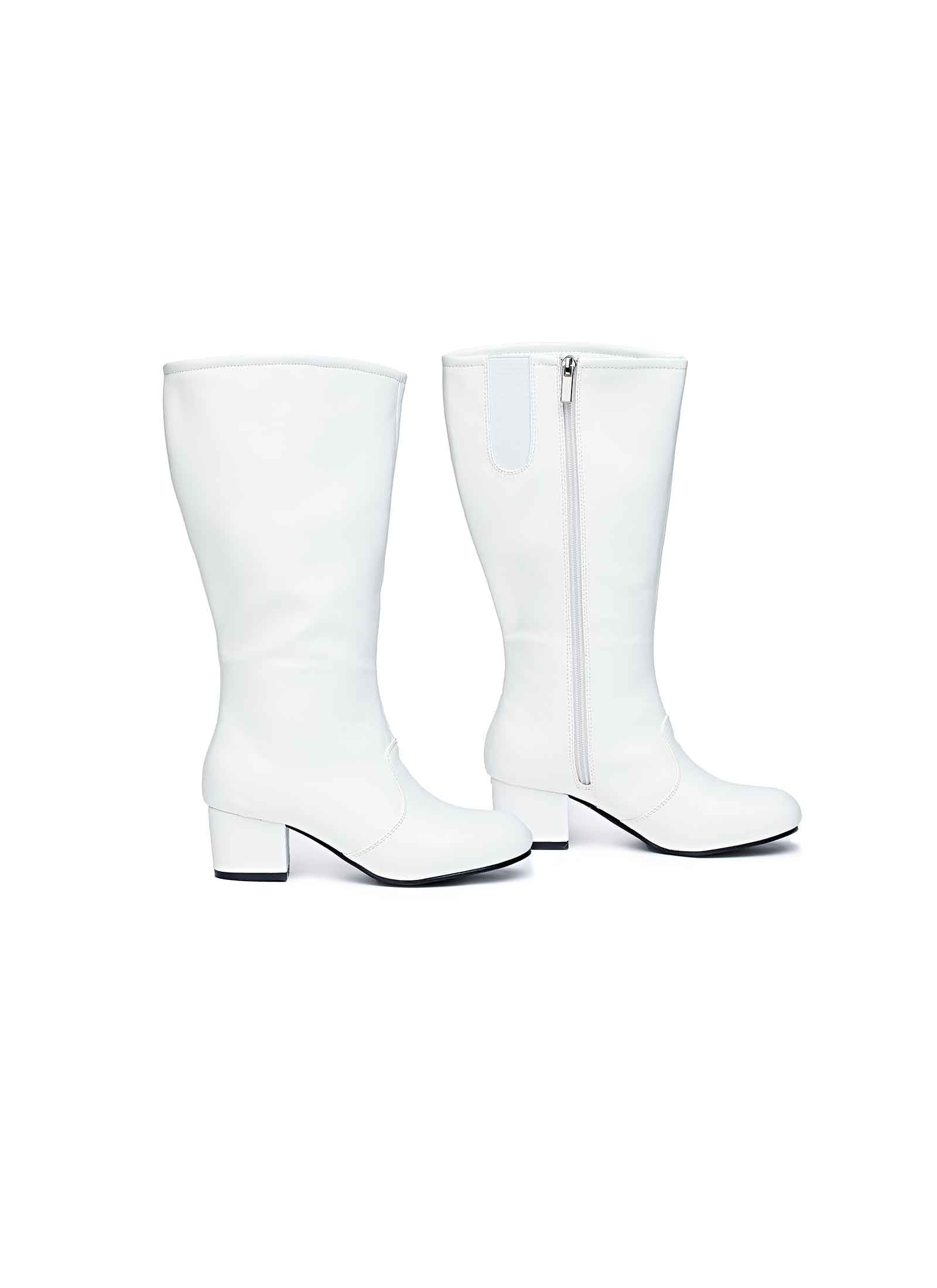 White knee 2025 high gogo boots